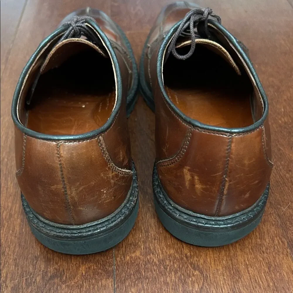 Allen Edmonds Brown Leather Derby Oxfords, Size 10
